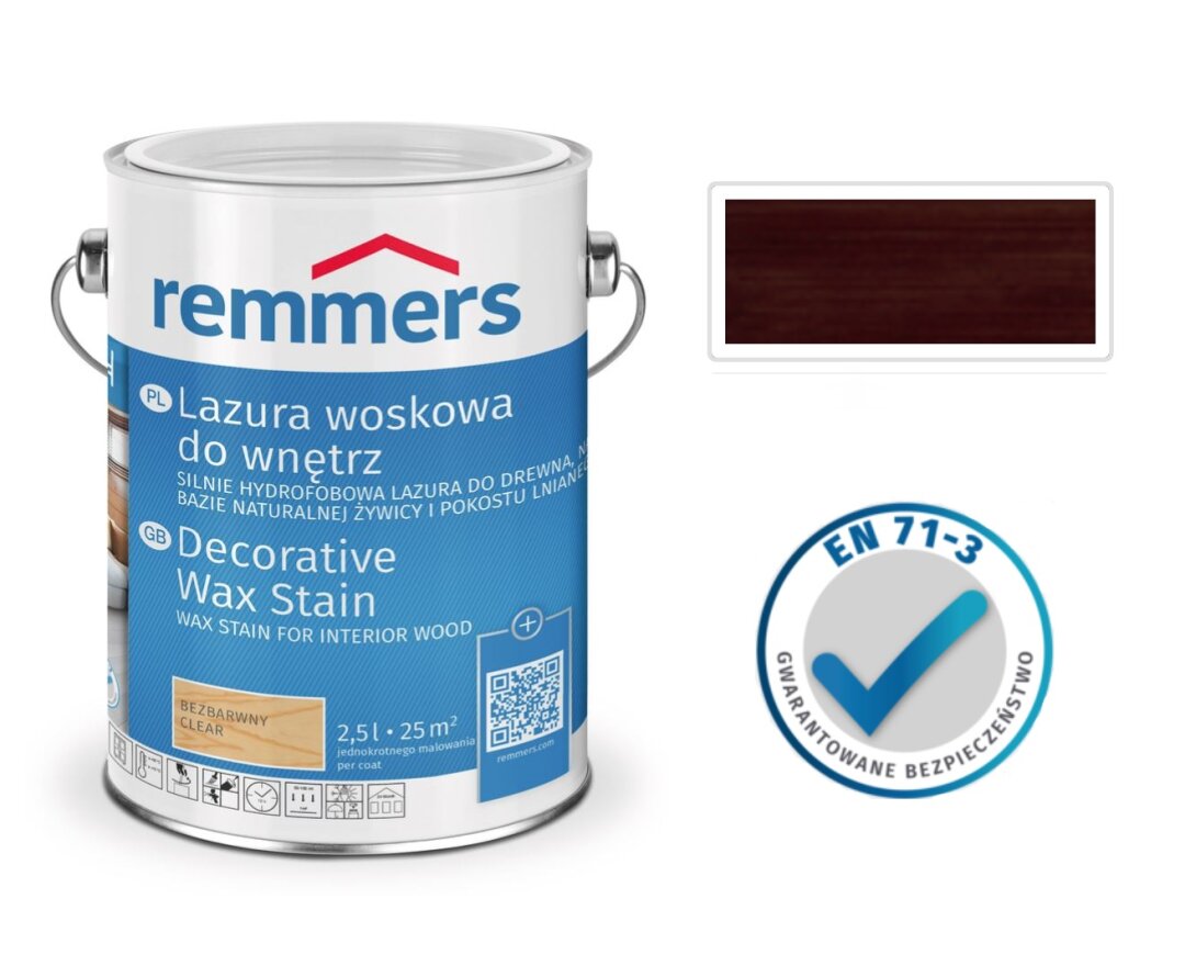 Lazura woskowa do wnętrz 2,5L- fot-