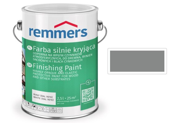 Farba silnie kryjąca Deckfarbe 0,75L remmers Szary ciemny