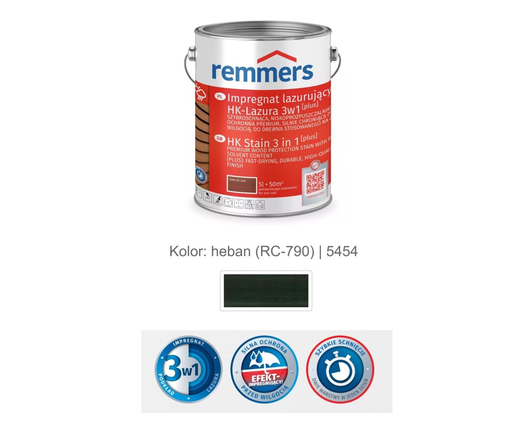 Impregnat lazurujący HK-Lazura 3w1 [plus] 5L- fot-