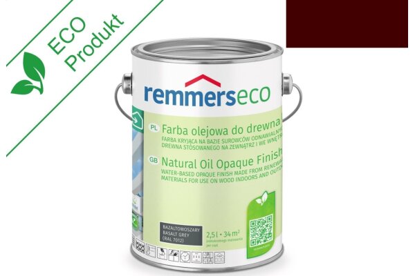 Farba olejowa do drewna [eco] 0,75L remmers Czerwonobrązowy