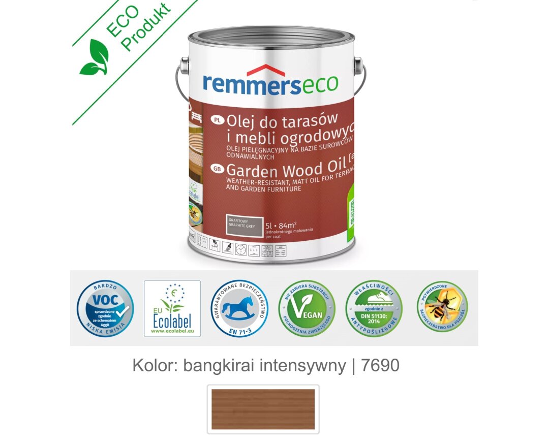 Olej wodny do drewna tarasu 5L- fot-