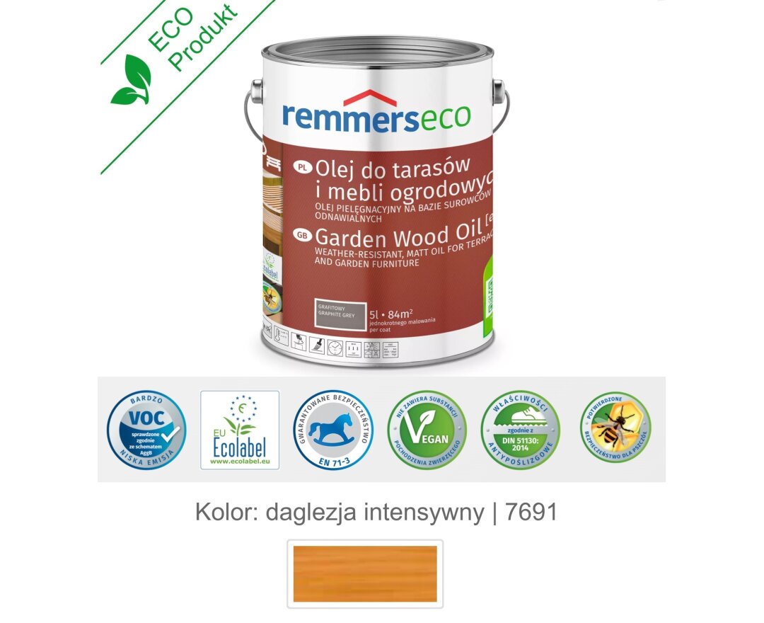 Olej wodny do drewna tarasu 5L- fot-