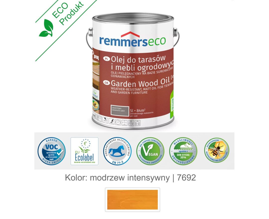 Olej wodny do drewna tarasu 5L- fot-