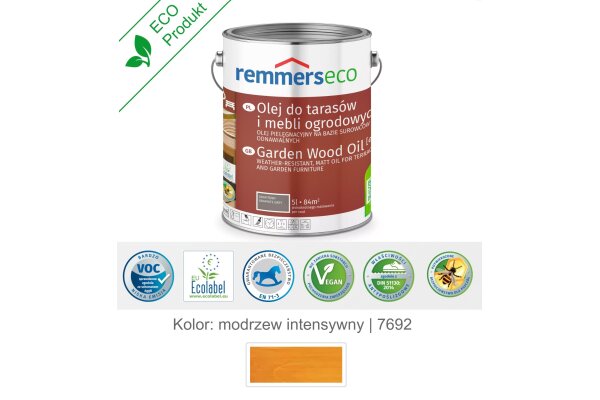 Olej wodny do drewna tarasu 5L remmers Modrzew intensywny