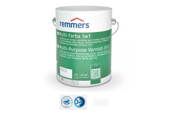 Uniwersalna farba Multi-Farba 3w1 0,75L remmers Biały