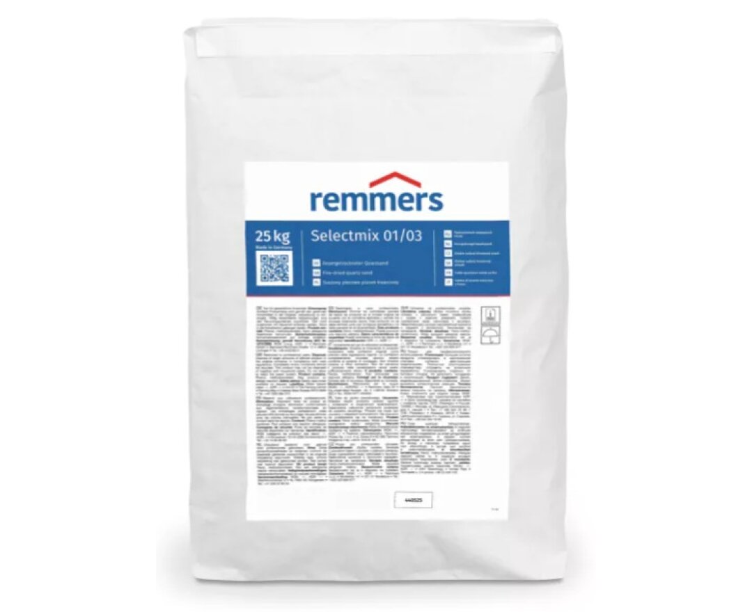 Piasek kwarcowy suszony piecowo Selectmix 01/03- fot-