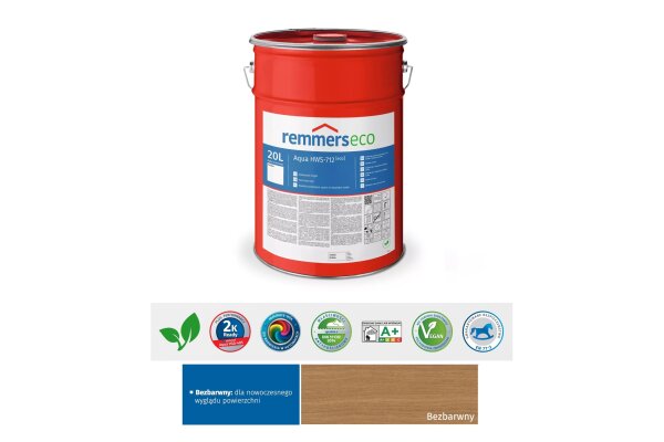 Aqua HWS-712-Hartwachs-Siegel [eco] 20L remmers Bezbarwny