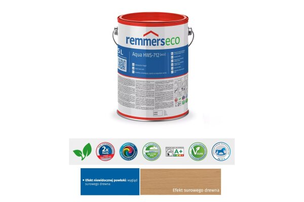 Aqua HWS-712-Hartwachs-Siegel [eco] 5L remmers Efekt Naturalnego drewna
