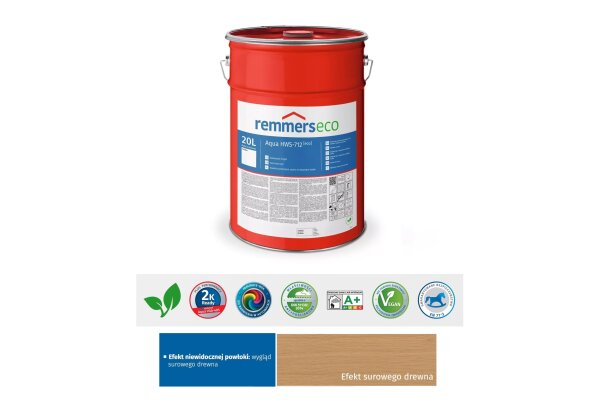 Aqua HWS-712-Hartwachs-Siegel [eco] 20L remmers Efekt Naturalnego drewna