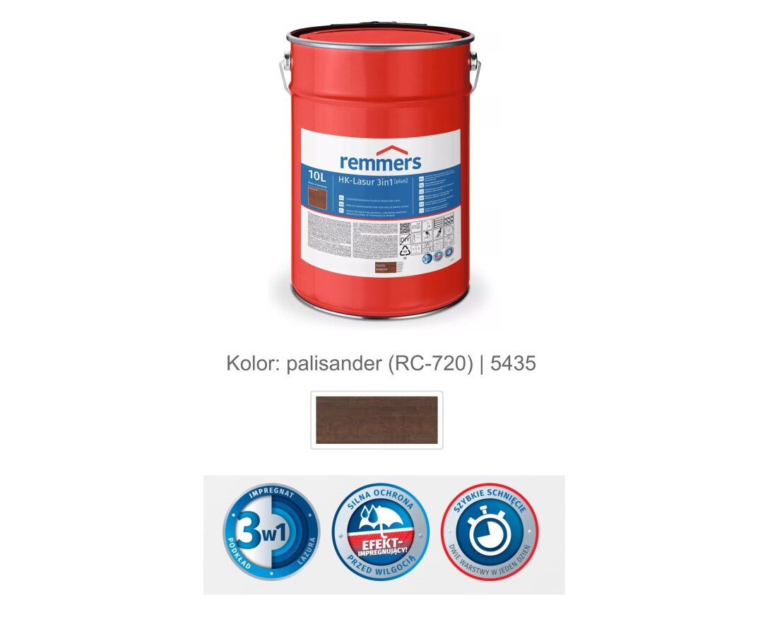 Impregnat lazurujący HK-Lazura 3w1 [plus] 10L- fot-