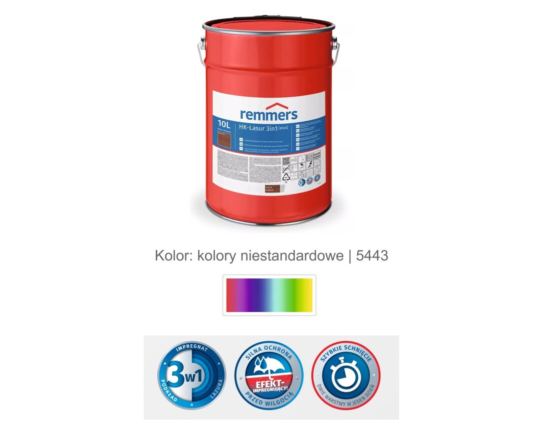 Impregnat lazurujący HK-Lazura 3w1 [plus] 10L- fot-