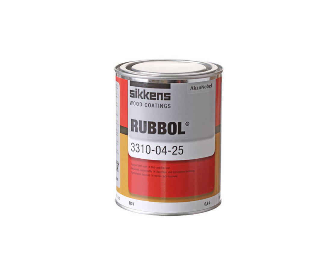 Sikkens Rubbol WF 3310-04-25 lakier nawierzchniowy pół mat, renowacja - baza B01 0,9 L- fot-