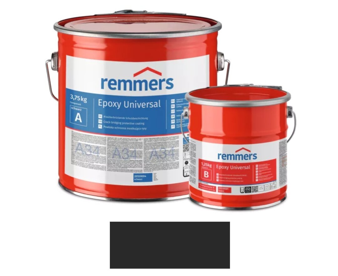 Powłoka ochronna mostkująca rysy Epoxy Universal 5kg, czarny- fot-