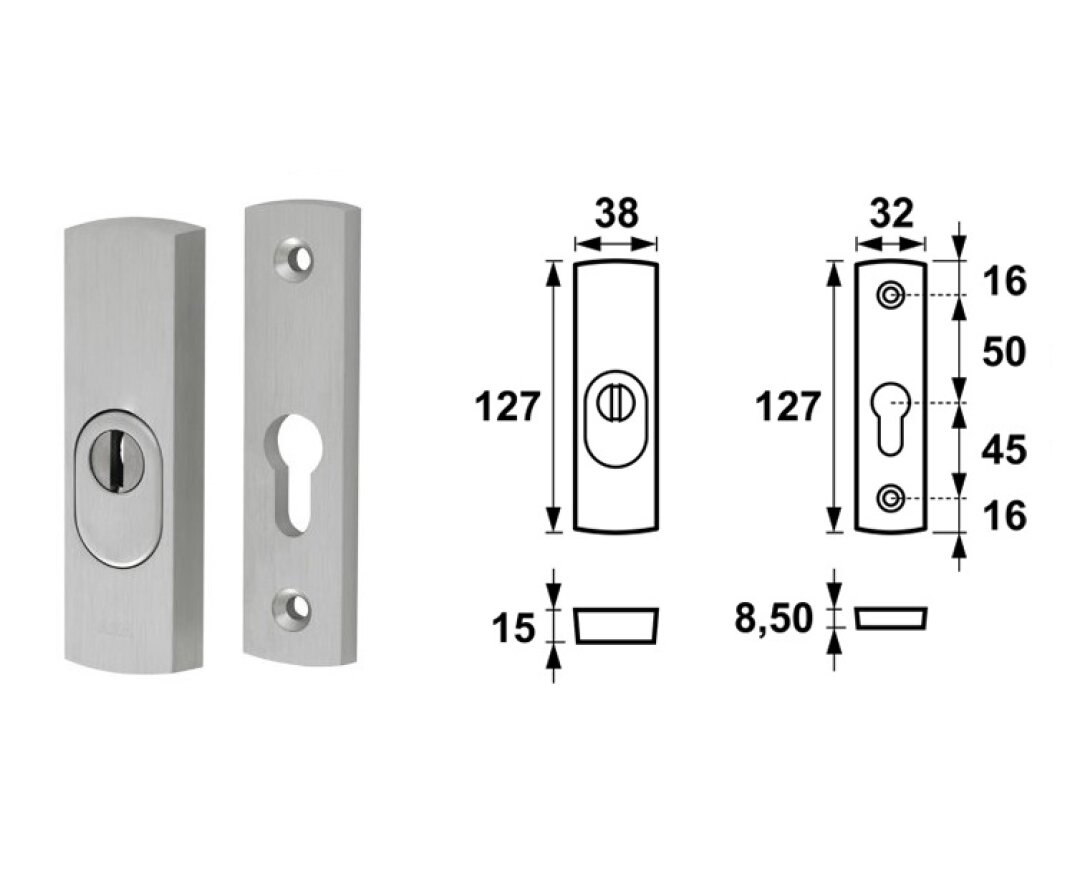 Rozeta drzwiowa PZ Solid- fot-