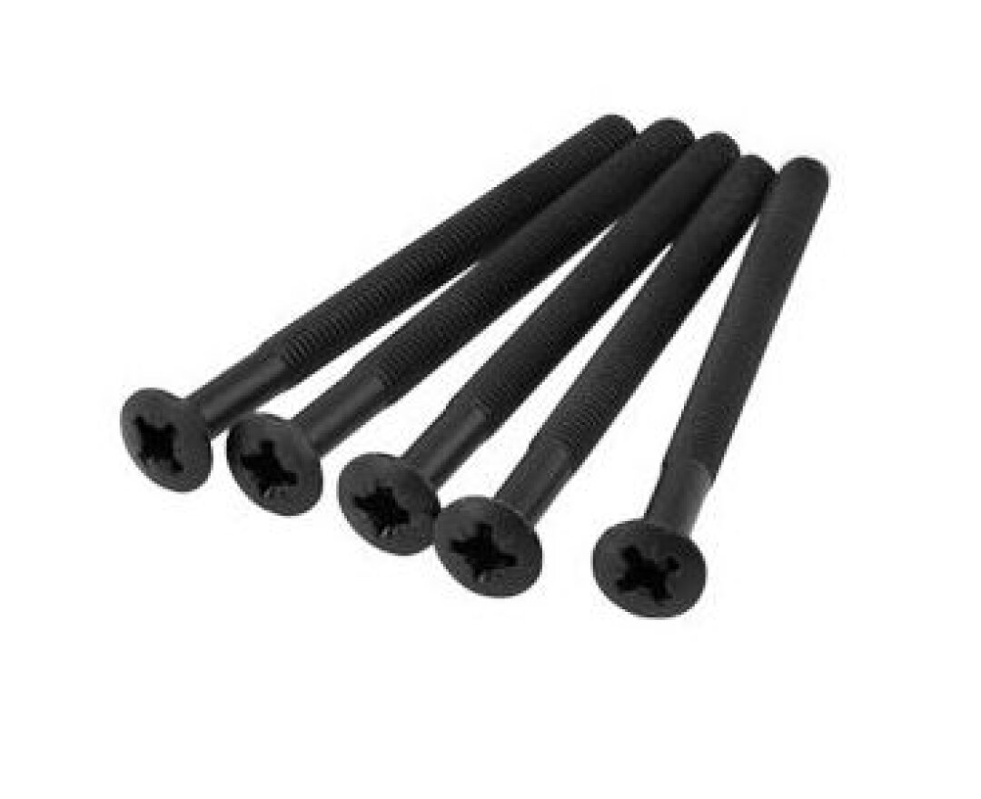 Śruby dodatkowe do szyldów AXA F8 czarny - 80 mm- fot-