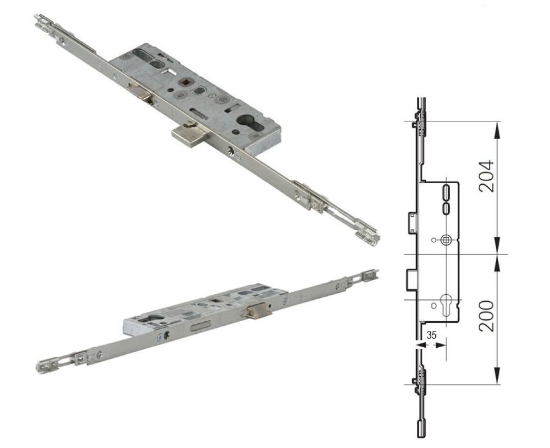 Zamek środkowy H600 16/35/92/8/PZ z możliwością przyłączenia- fot-