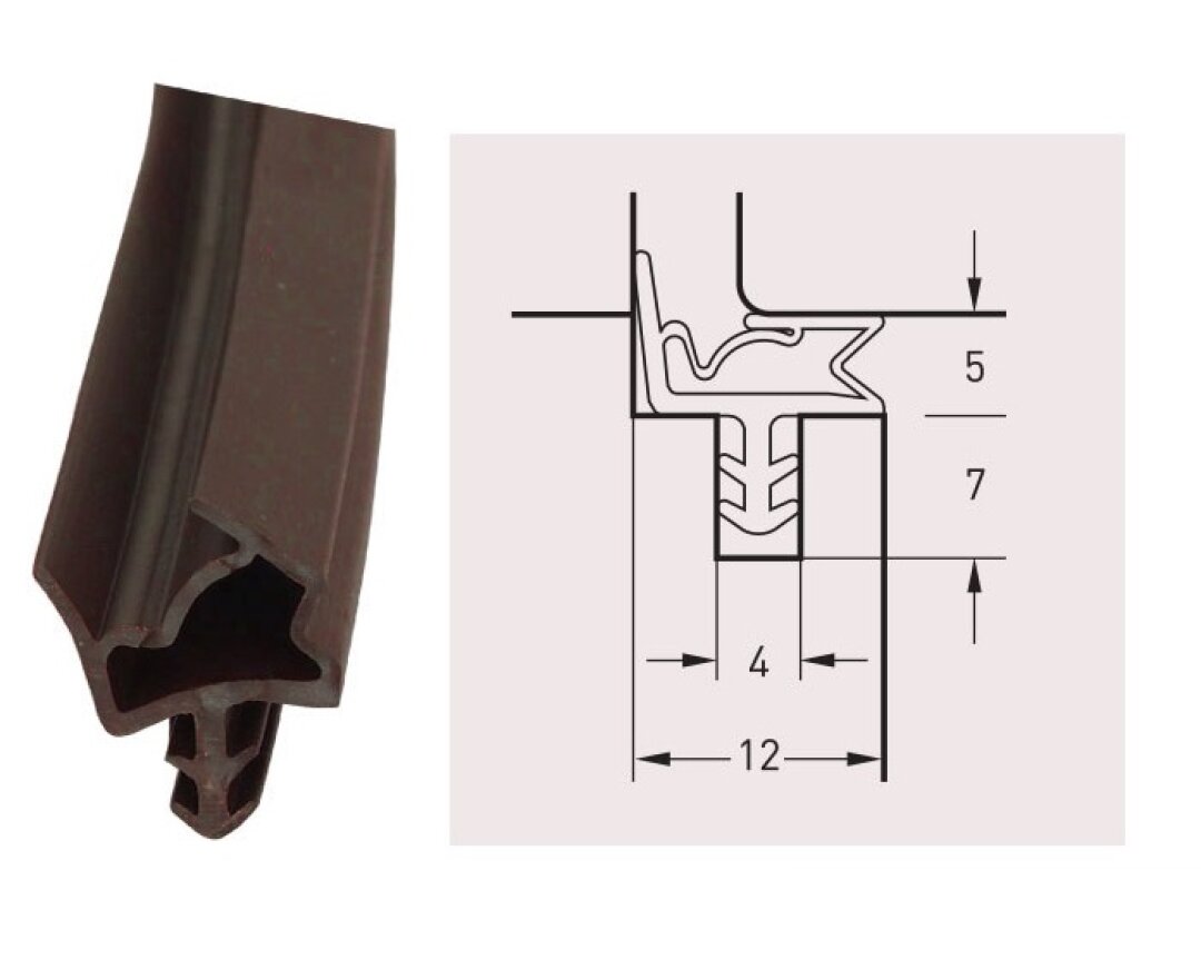 Uszczelka drzwiowa S6612 - 50 m- fot-