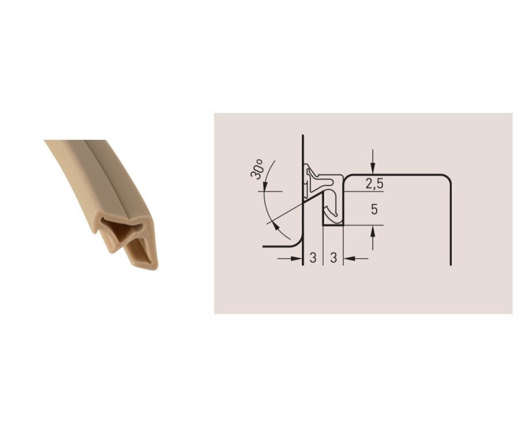 Uszczelka krawędziowa okienna SV33 - 20m- fot-