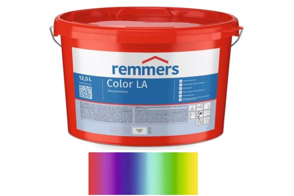 Farba na bazie żywicy silikonowej Color LA 5L remmers Kolekcja z kolorów własnych Remmers