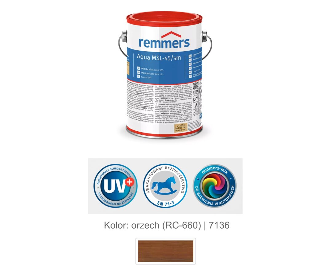 Aqua MSL-45/sm-Mittelschichtlasur UV+ 2,5L- fot-