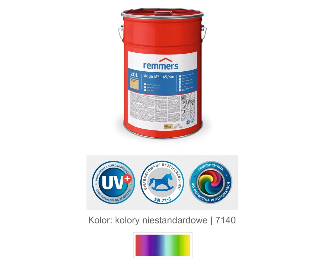 Aqua MSL-45/sm-Mittelschichtlasur UV+ 20L- fot-