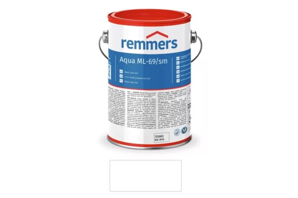 System farb do metali Aqua ML-69/sm-Multi-Lack 3w1 2,5L remmers Biały