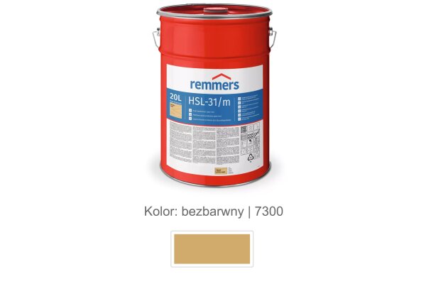 HSL-31/m-Profi-Holzschutz-Lasur 3in1 20L remmers Bezbarwny