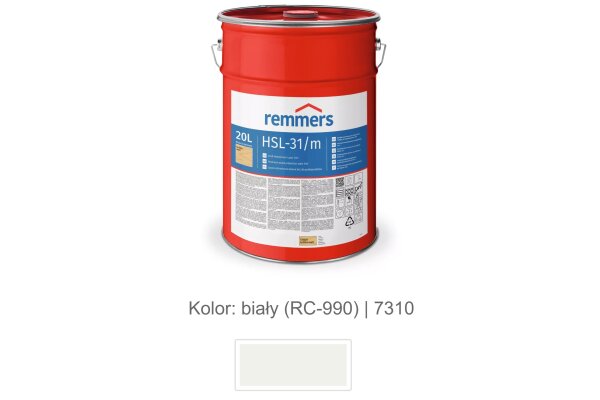 HSL-31/m-Profi-Holzschutz-Lasur 3in1 20L remmers Biały