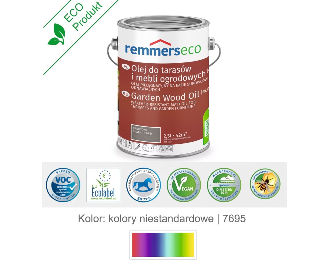 Olej wodny do drewna tarasu 2,5L- fot-