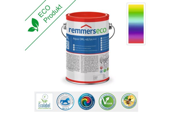 Aqua OML-48/tm-Öl-Mittelschicht-Lasur [eco] 2,5L remmers Kolory niestandardowe