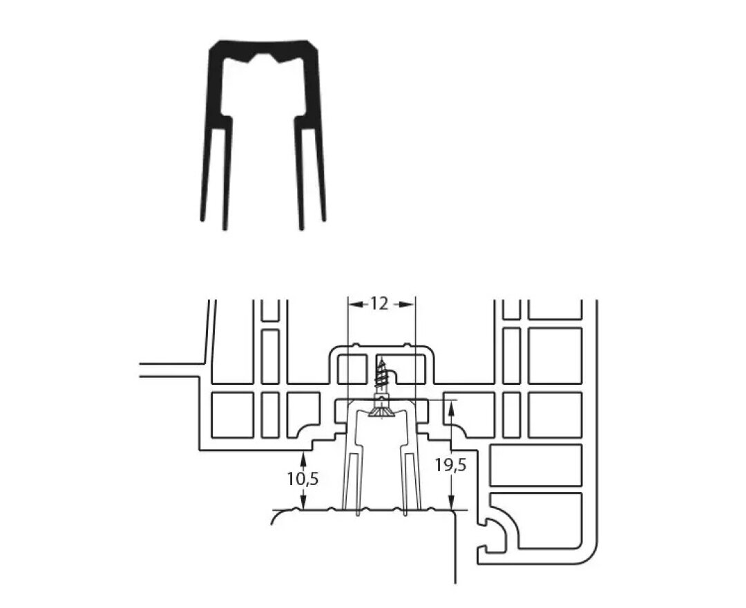 Uszczelka S 7639 1100mm K10- fot-