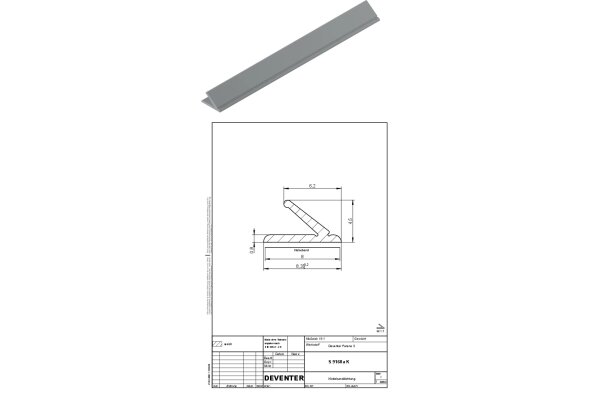 Uszczelka S 9168a A 200m K0  Deventer Czarny