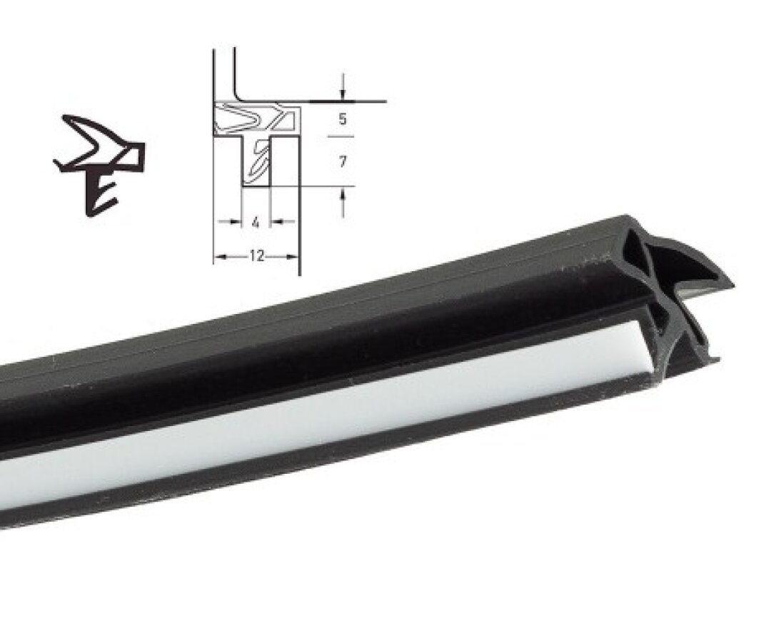 Uszczelka do drzwi wewnętrznych DS 6577a (2x25m)- fot-