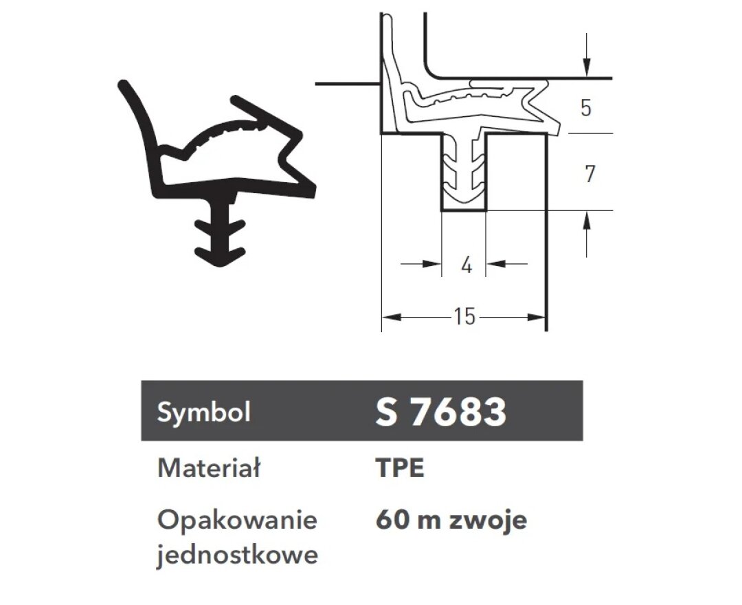 Uszczelka S 7683 120m KSPN- fot-