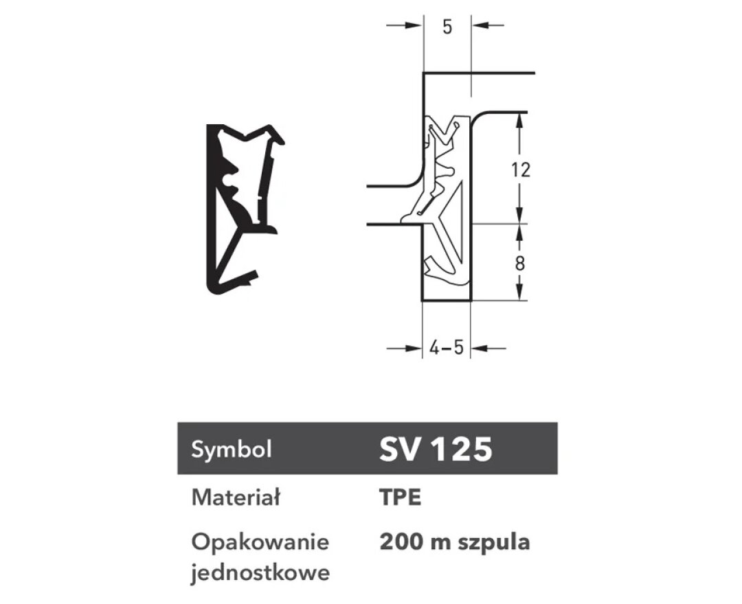 Uszczelka SV 125 150m K0- fot-