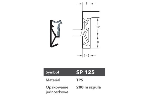 Uszczelka 125 150m K0 Deventer Beż