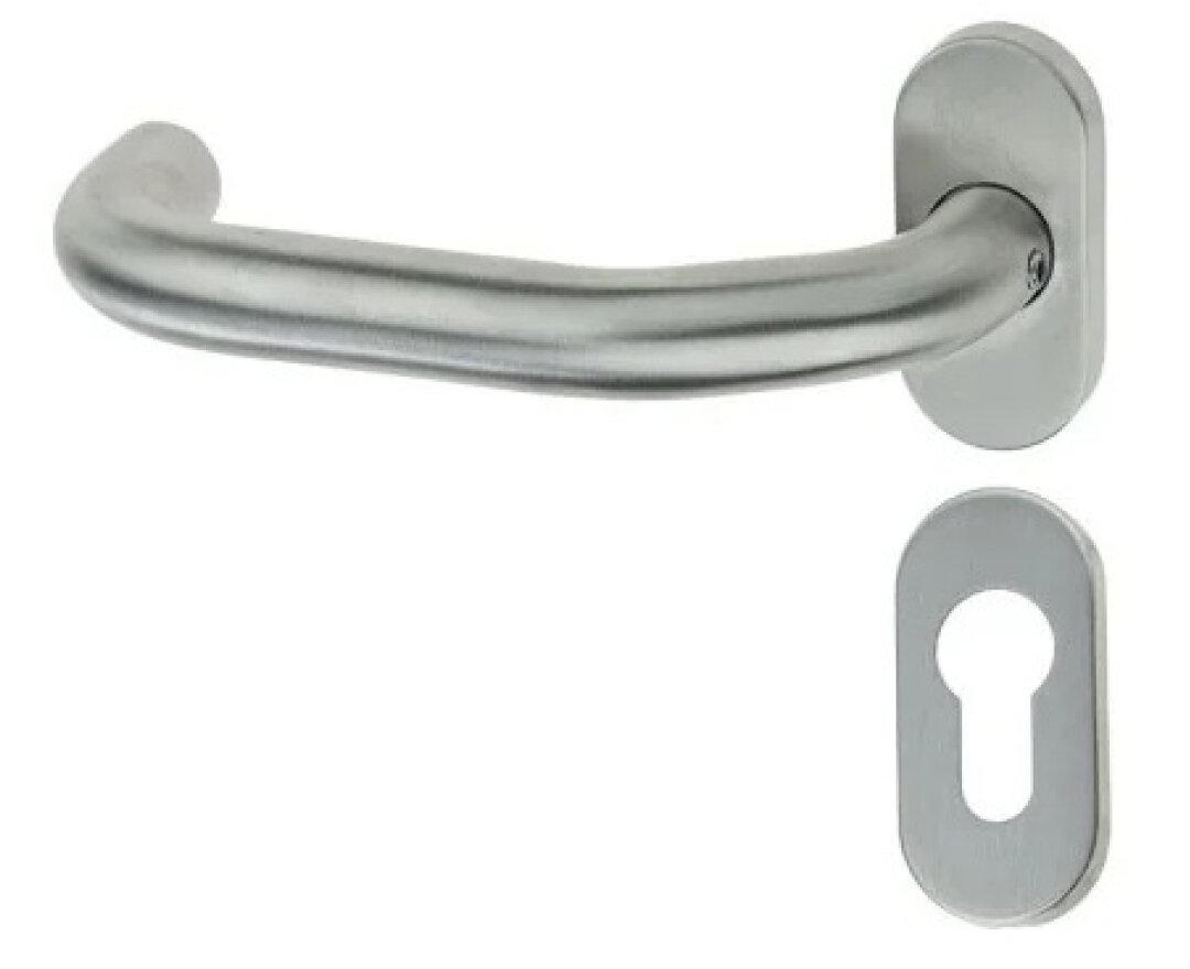 KLAMKA DORMAKABA 1/2 PURE 8100V/6621/6679 PZ, LEWA, S/S MAT, 8MM- fot-