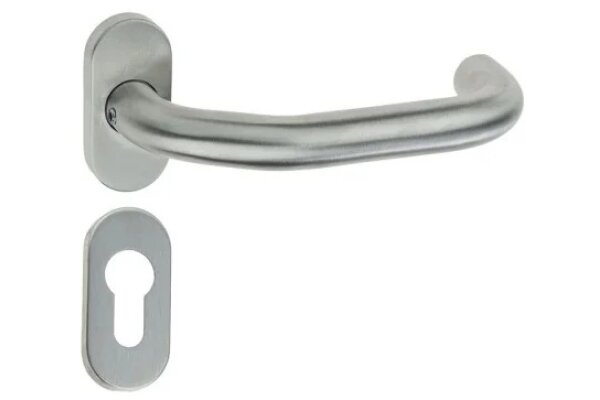 KLAMKA DORMAKABA 1/2 PURE 8100V/6621/6679 PZ, PRAWA, S/S MAT DormaKaba Stal nierdzewna