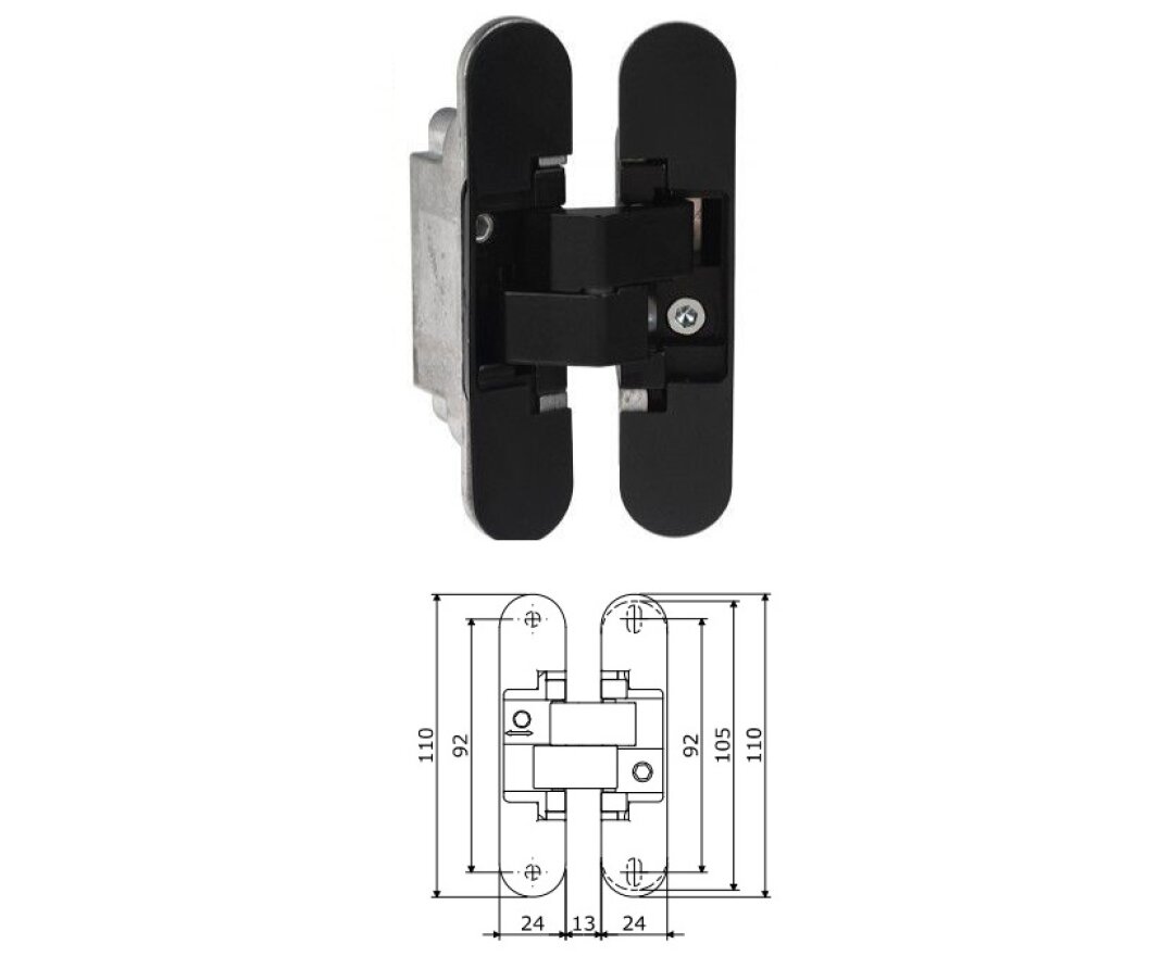 Zawias niewidoczny Anselmi Istar 505- fot-