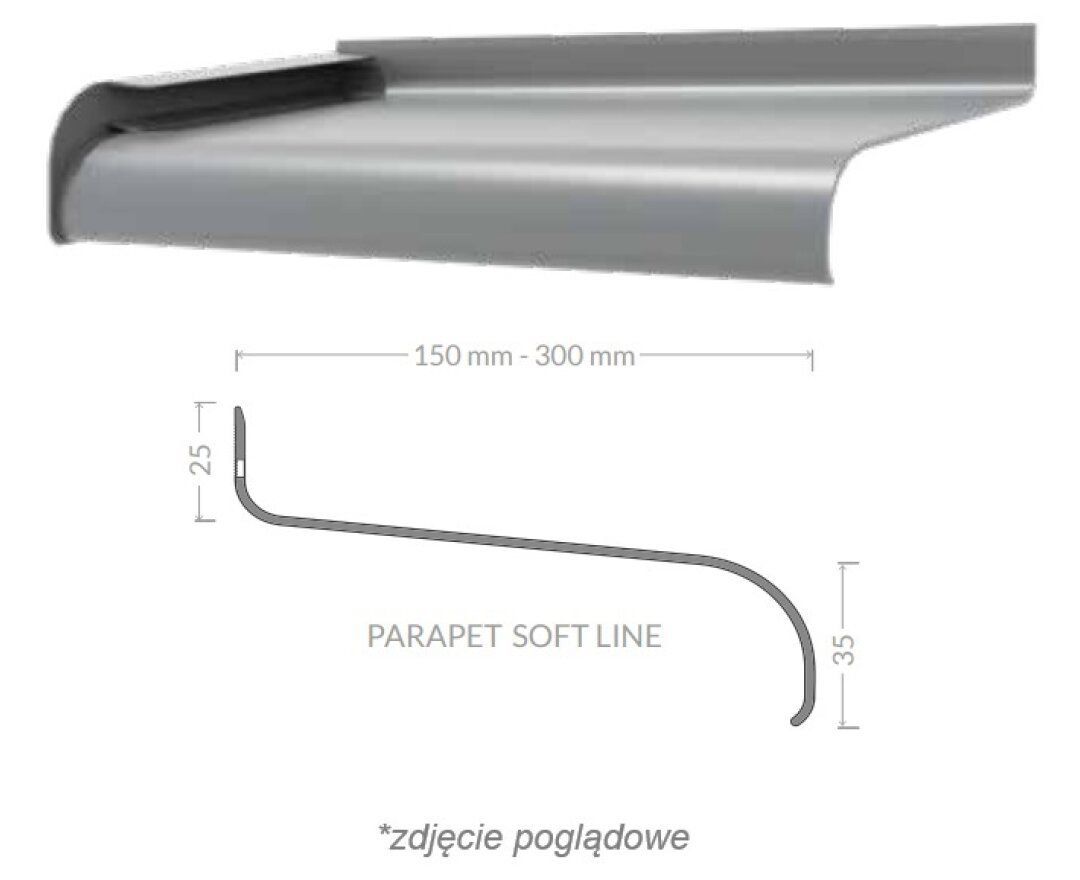 Parapet Soft line AP 200 ALURON- fot-