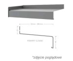 Parapet classic 40/280 ALURON aluron Biały RAL9016