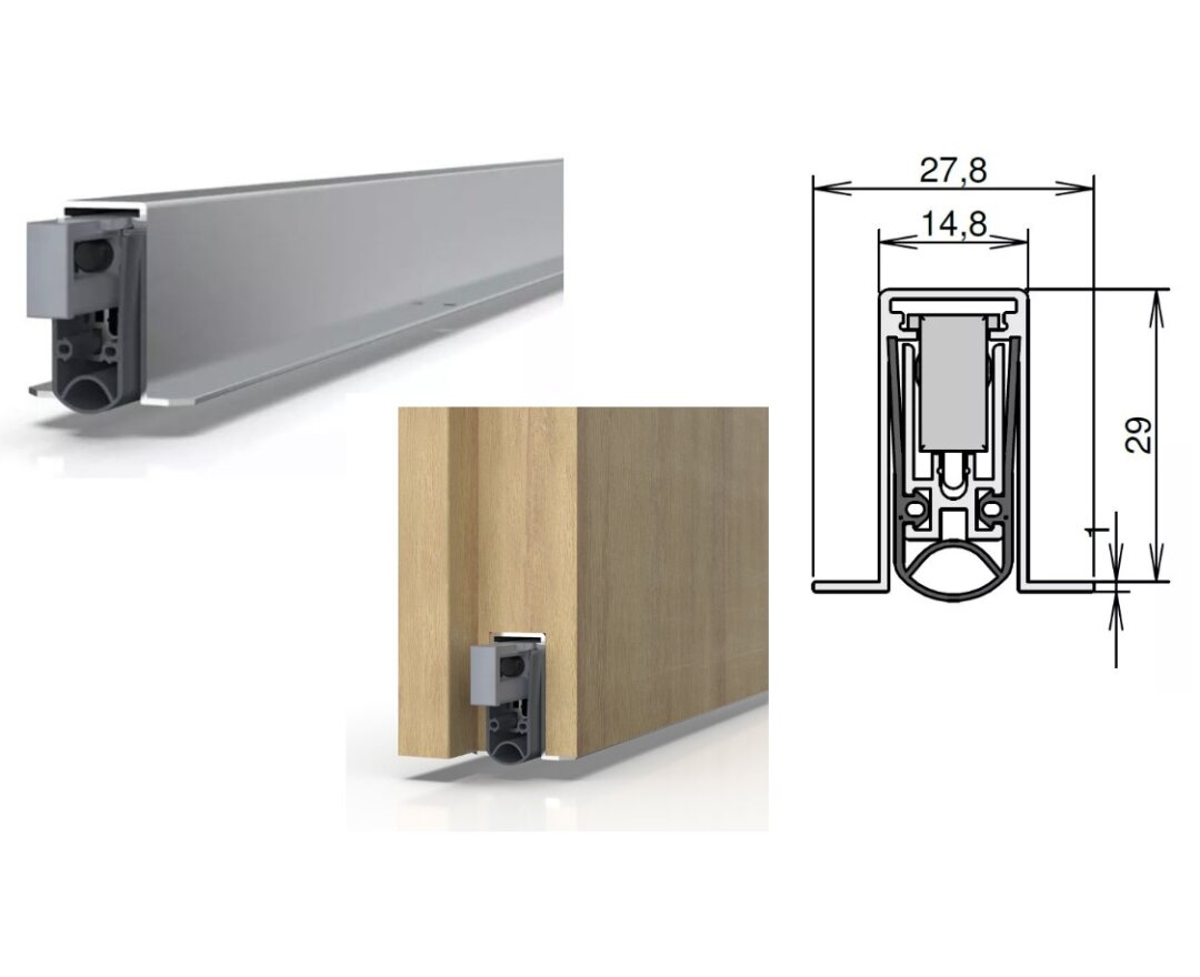 USZCZELKA OPADAJĄCA SCHALL-EX L-15/30 OS 950mm [>760mm]- fot-