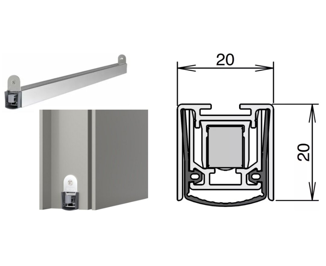 USZCZELKA OPADAJĄCA STADI L-20/20 WS 900mm [>750mm]- fot-