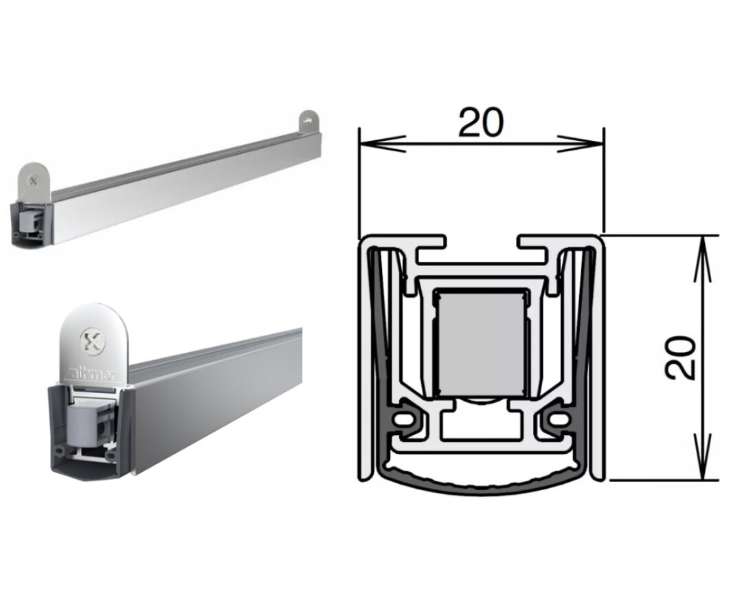 USZCZELKA OPADAJĄCA STADI L-20/20 WS 960mm [>760mm]- fot-