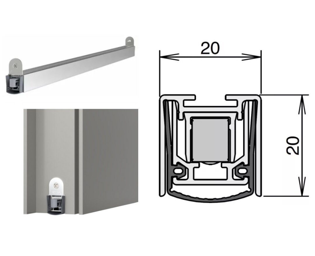 USZCZELKA OPADAJĄCA STADI L-20/20 WS 1050mm [>900mm]- fot-