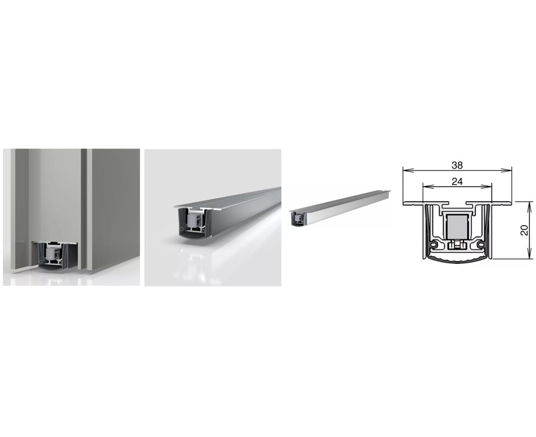 USZCZELKA OPADAJĄCA STADI L-24/20 TS SILIKON 600mm [AKCESORIA 5503]- fot-