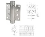ZAWIAS WAHADŁOWY JEDNOKIERUNKOWY 100mm UE Nikiel