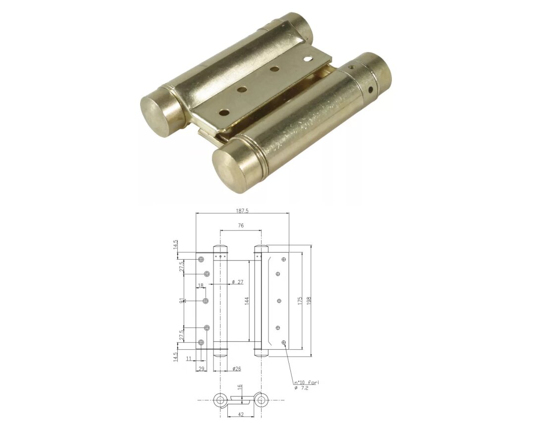 ZAWIAS WAHADŁOWY 175mm- fot-