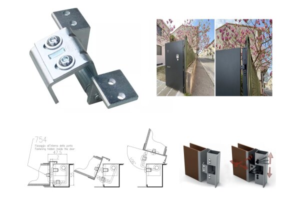 ZAWIAS WPUSZCZANY TRZYCZĘŚCIOWY Z REGULACJĄ, PŁYTKA NIEWIDOCZNA UE Srebrny
