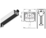 USZCZELKA OPADAJĄCA ACOUSTIC ALU 730mm (>580mm) [K5-240-1GA-0730] UE Srebrny